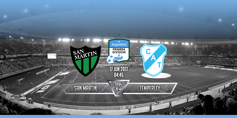 Prediksi San Martín San Juan VS Temperley 17 Juni 2017